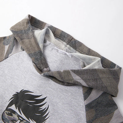 Camouflage #KIDLIFE Hoodie • Boys