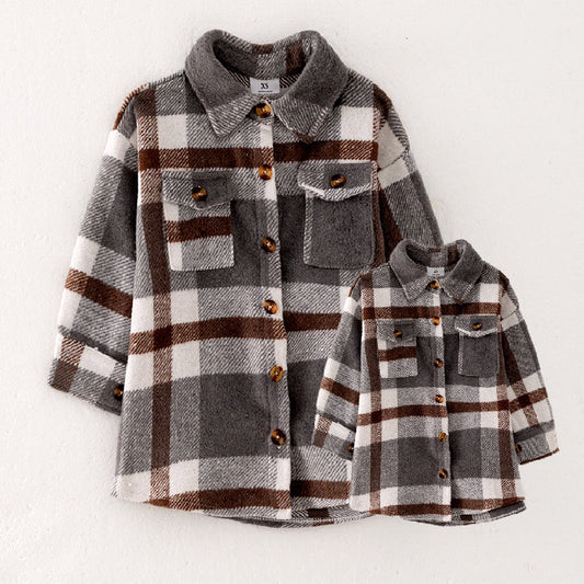 Mom & Me - Plaid Shacket