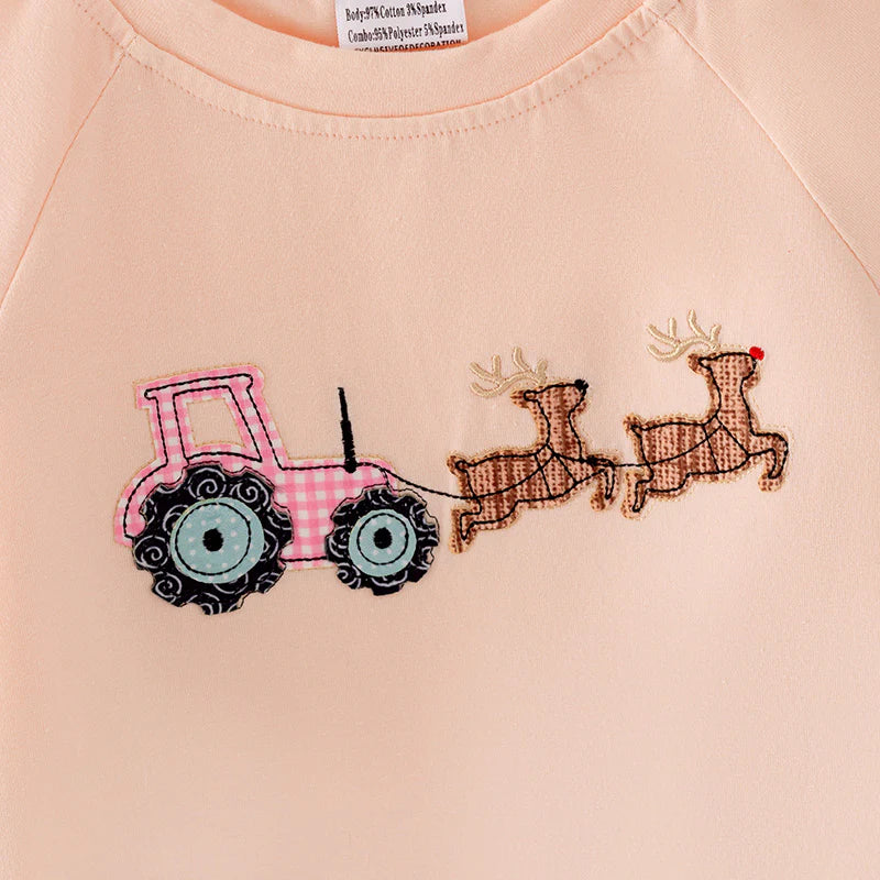 Tractor Reindeer Bell Bottom Set