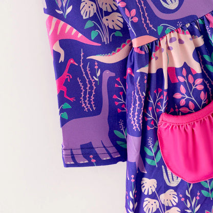 Purple/Pink Dinosaur Dress