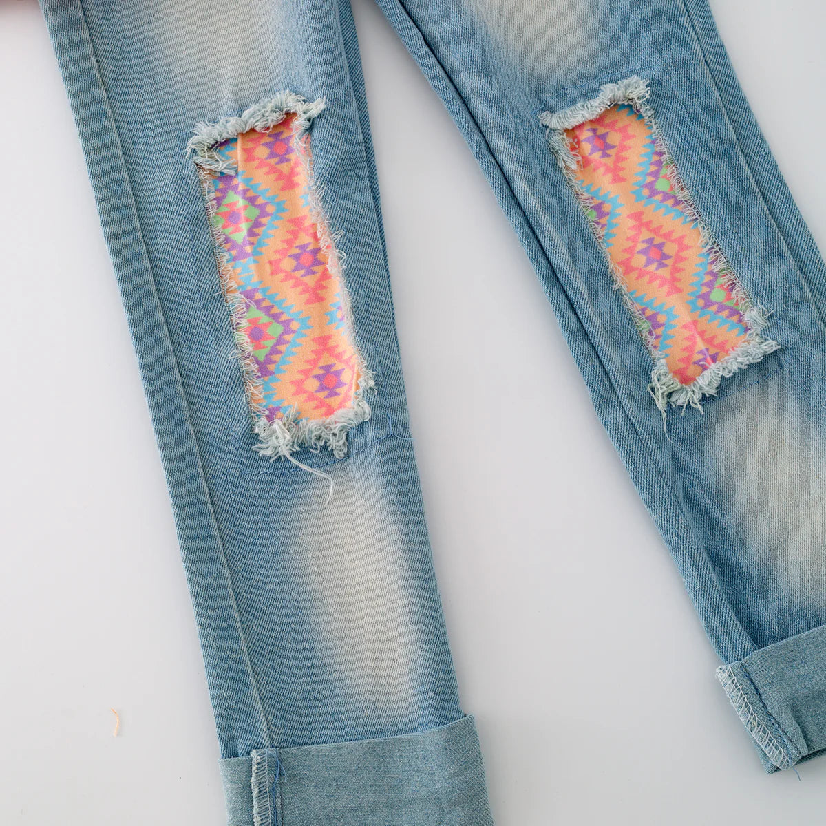 Aztec Denim Pant Set