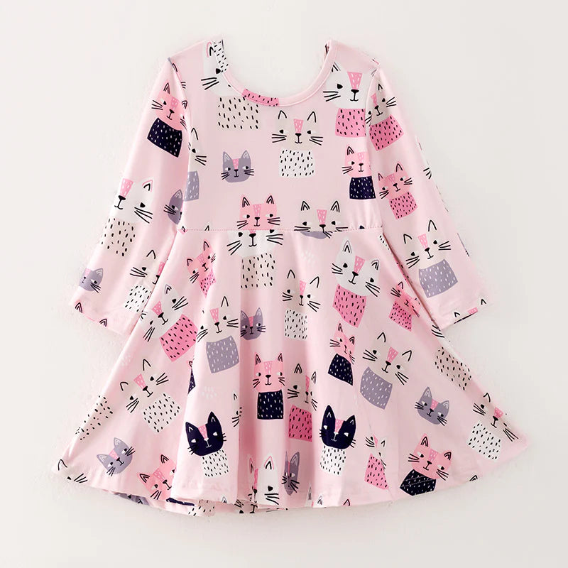 Pink Kitties Dress