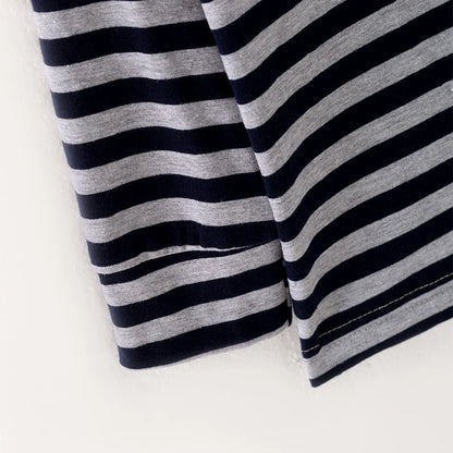 Grey/Blue Striped Shirt