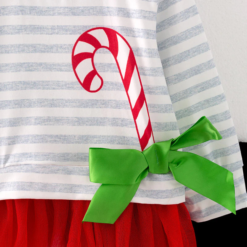 Candy Cane Tutu Tunic Set