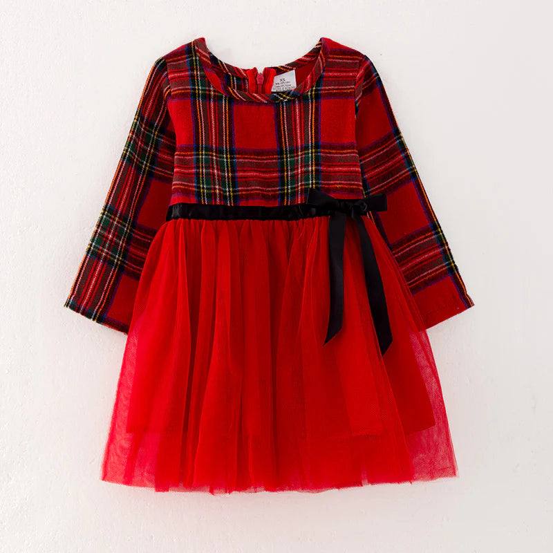 Mom & Me - Plaid Christmas Tutu Dress