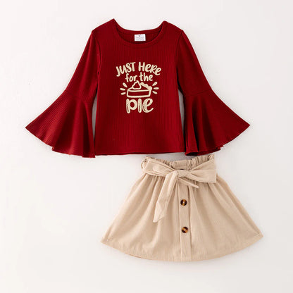 Here For The Pie Skirt Set