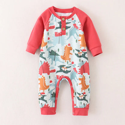 Festive Dinosaur Romper