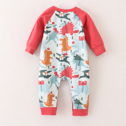 Festive Dinosaur Romper