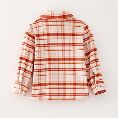 Boys Plaid Button Up Shirt