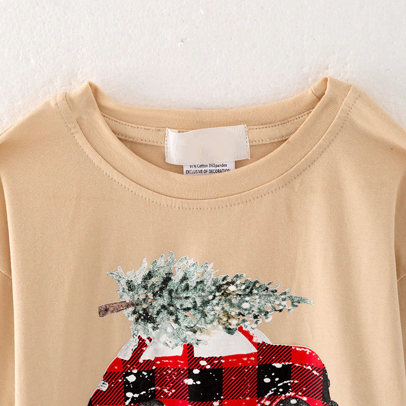 Beige Merry Christmas Shirt