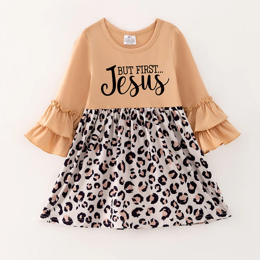 But First, Jesus Leopard Dress