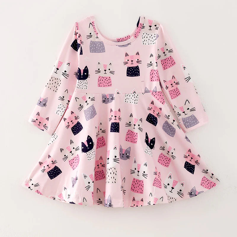 Pink Kitties Dress