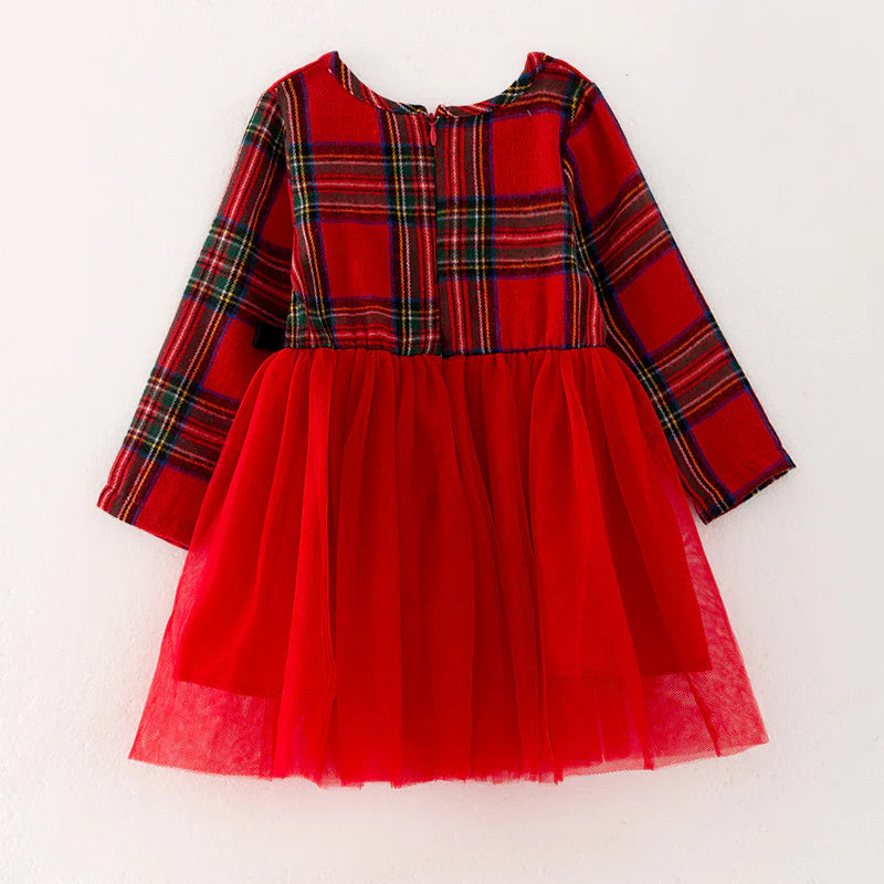 Mom & Me - Plaid Christmas Tutu Dress