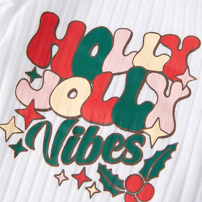 Holly Jolly Vibes Baby Romper