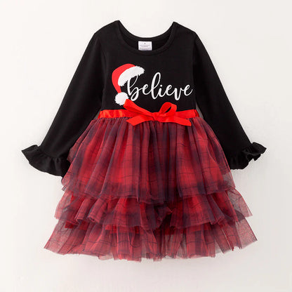 Believe Plaid Tutu Dress