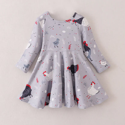 Grey Chicken Dress