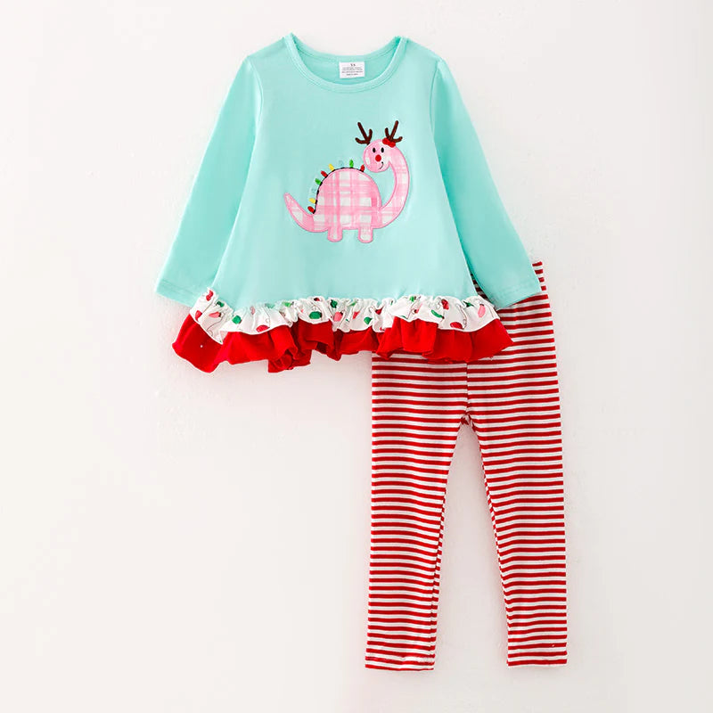 Christmas Dinosaur Pant Set