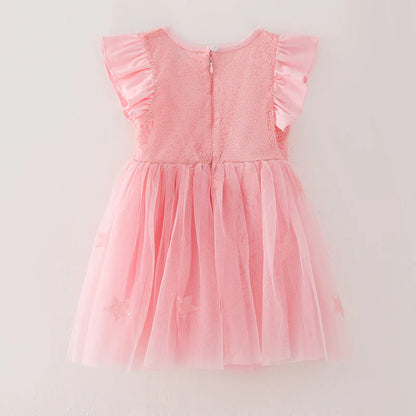 Pink Sequin Star Tutu Dress