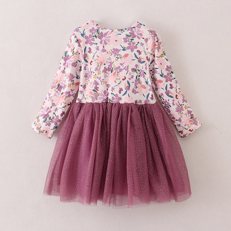 Plum Sparkle Tutu Dress