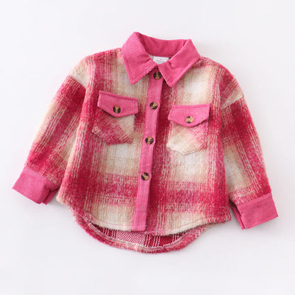 Pink Plaid Shacket