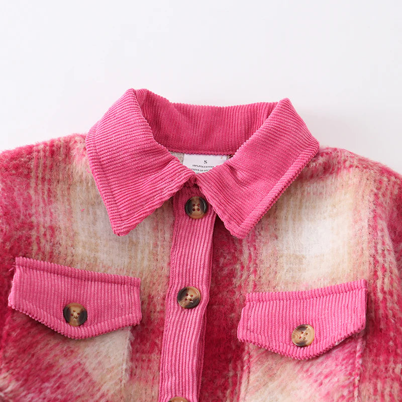 Pink Plaid Shacket