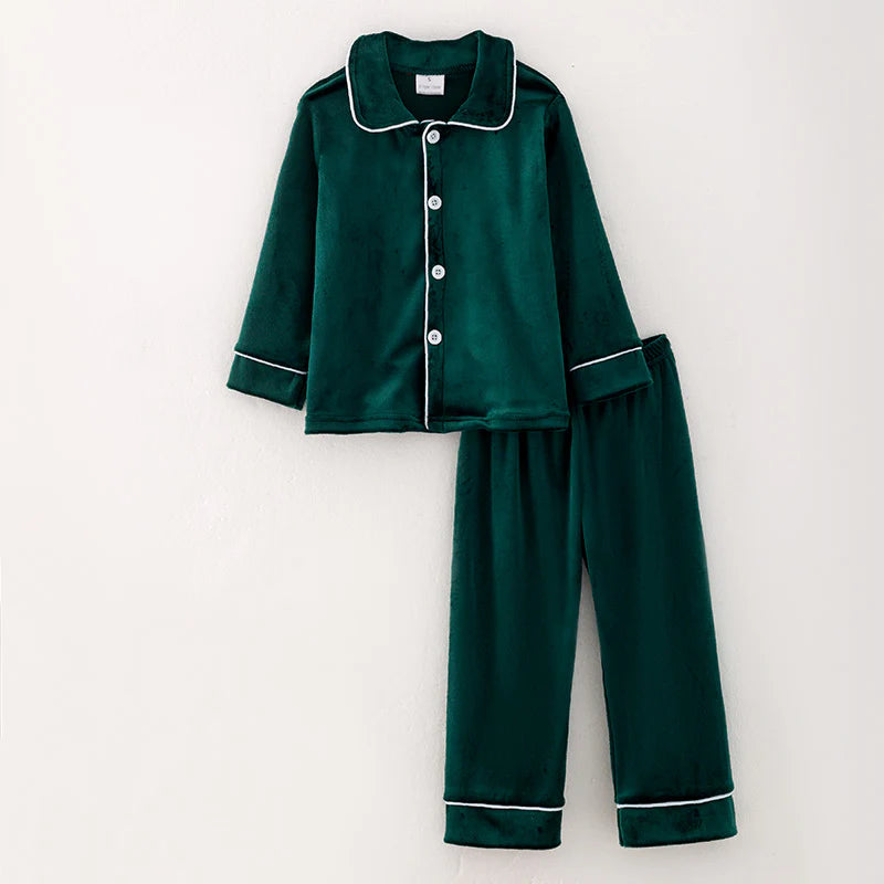 Green Velvet Pajamas