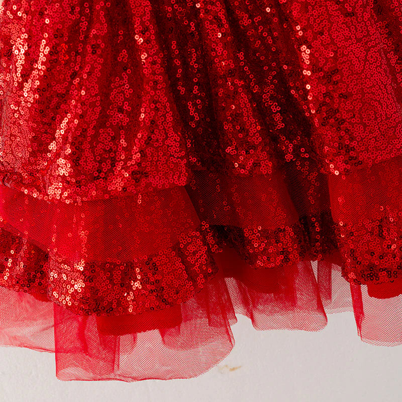 Santa’s Bestie Sparkle Tutu Dress