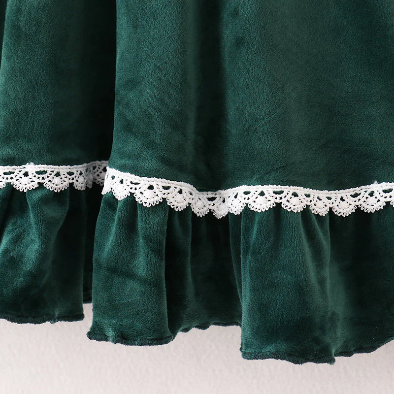 Green Velvet Christmas Dress