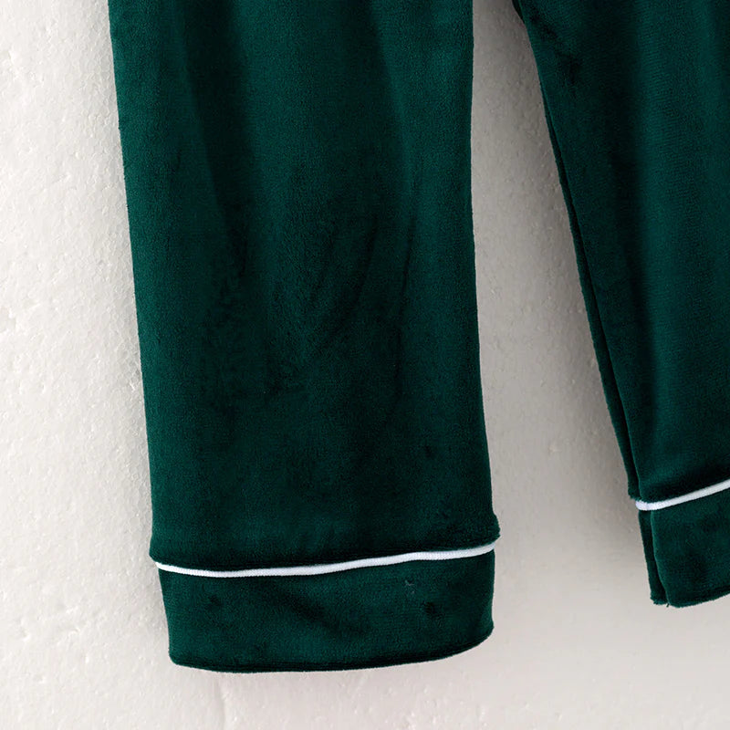 Green Velvet Pajamas