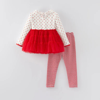 Christmas Tree Tutu Tunic + Pant Set