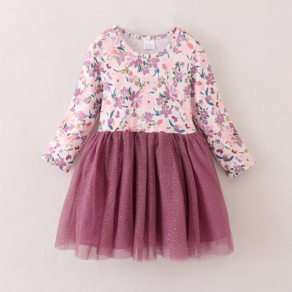 Plum Sparkle Tutu Dress