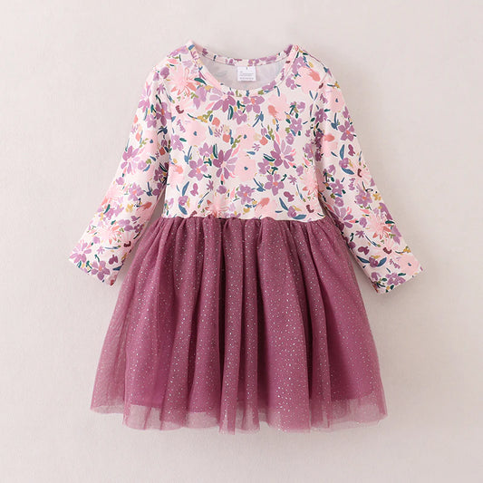 Plum Sparkle Tutu Dress