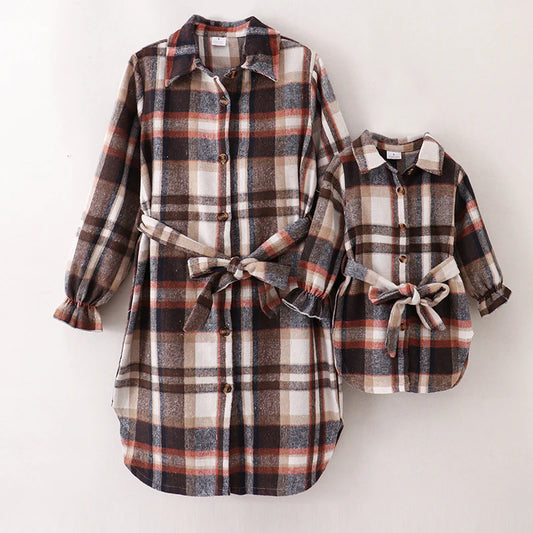 Mom & Me - Plaid Fall Shacket