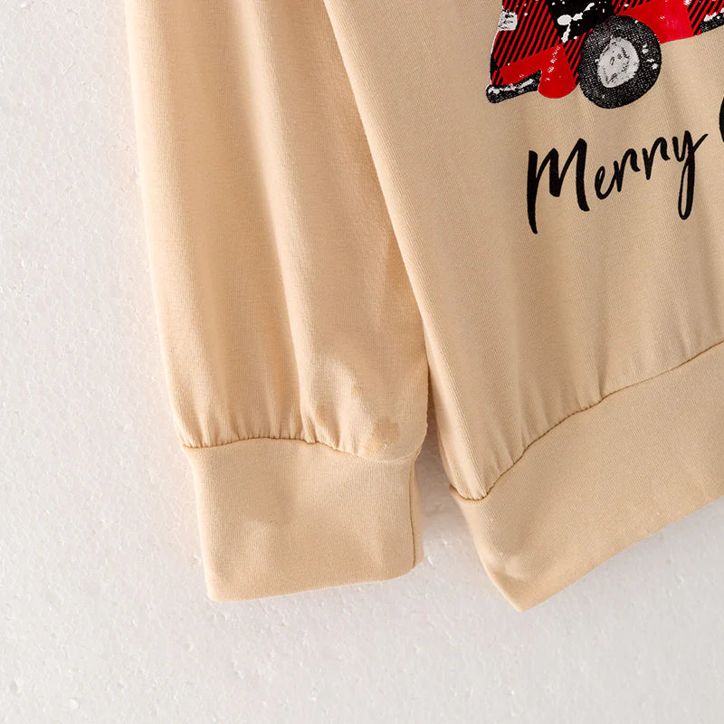 Beige Merry Christmas Shirt