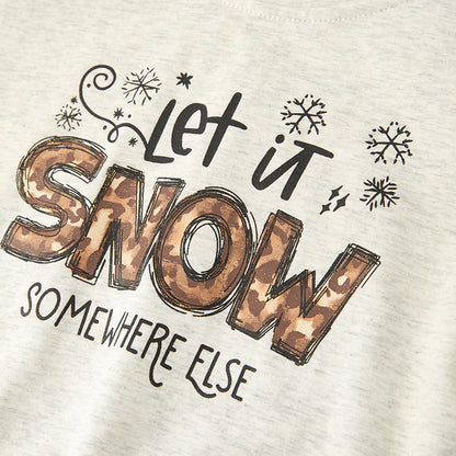 Let It Snow Balloon Sleeve Shirt