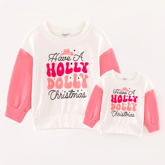 Mom & Me - Holly Dolly Christmas Shirts