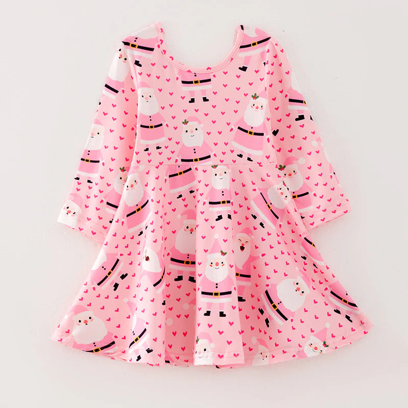 Pink Santa Hearts Dress