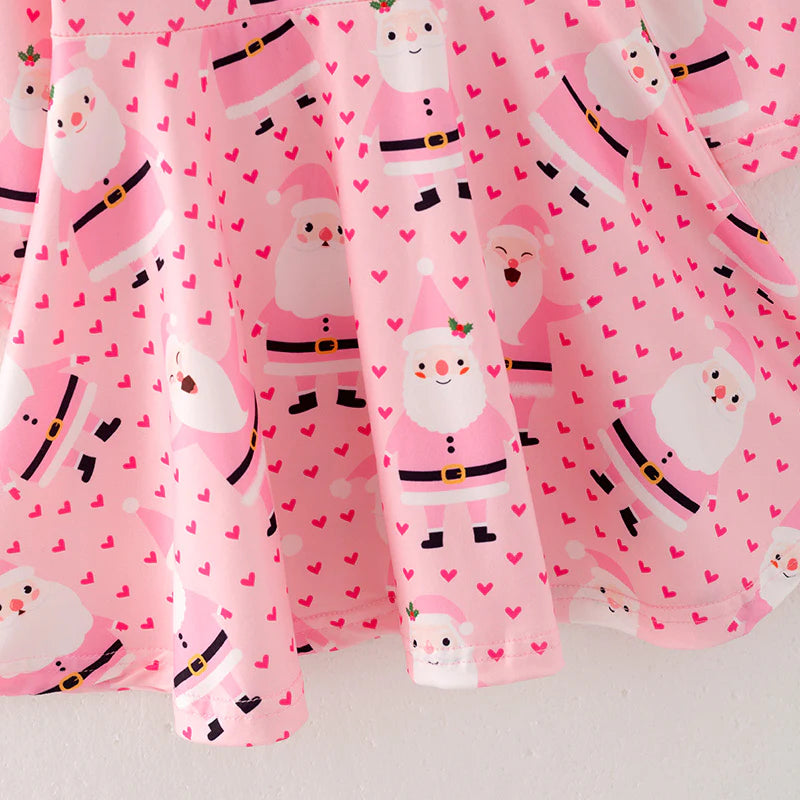 Pink Santa Hearts Dress