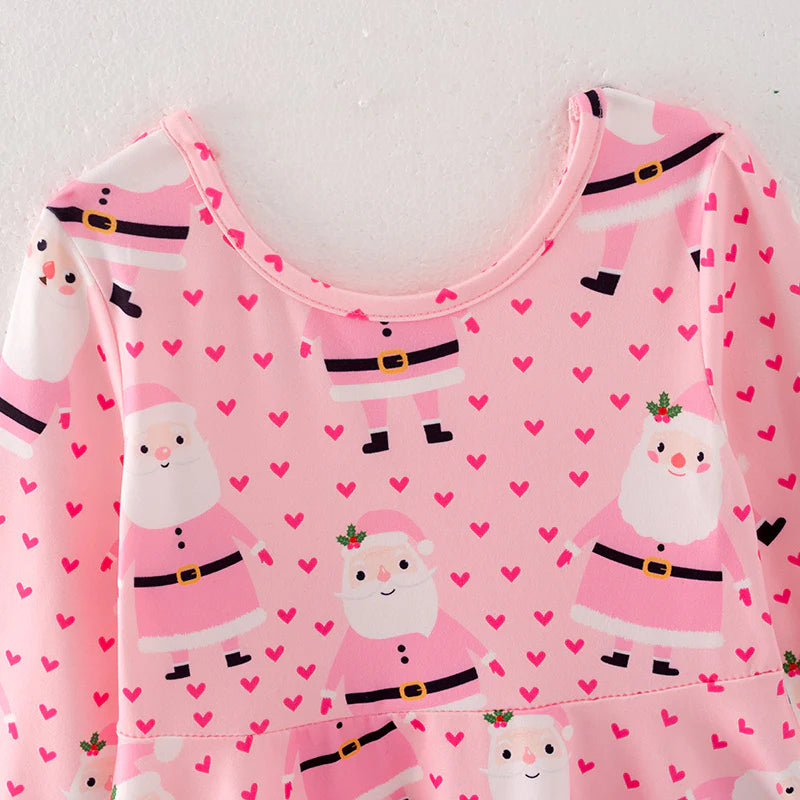 Pink Santa Hearts Dress