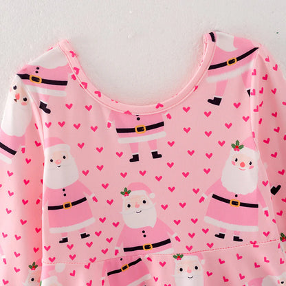 Pink Santa Hearts Dress