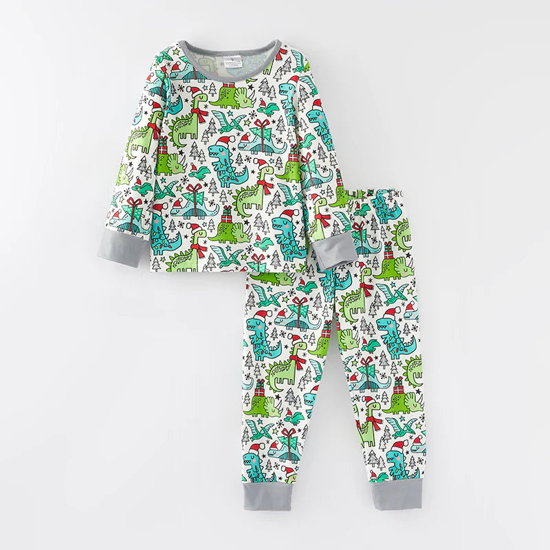 Christmas Dinosaur Pajamas