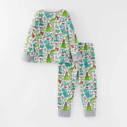 Christmas Dinosaur Pajamas