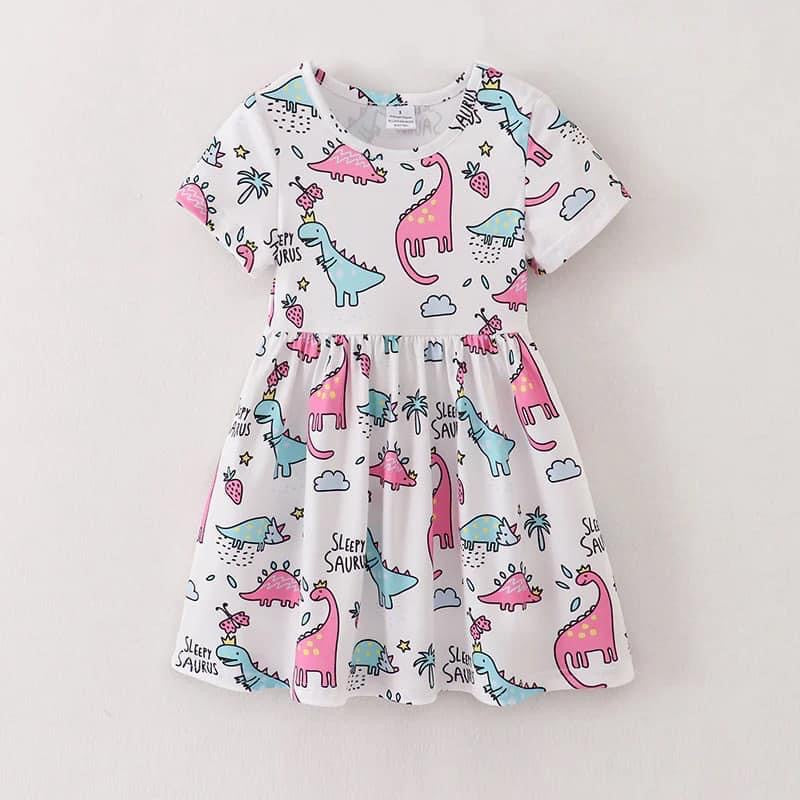 White Dinosaur Dress