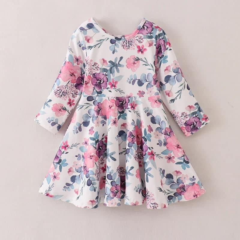 Watercolour Floral Dress