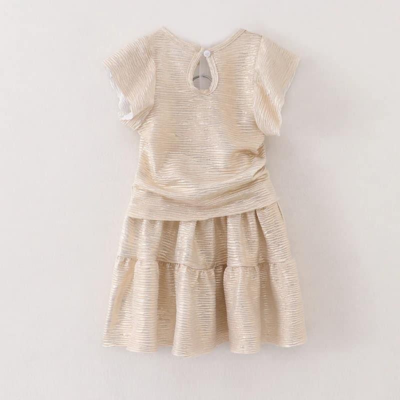 Gold Sparkle Skirt Set