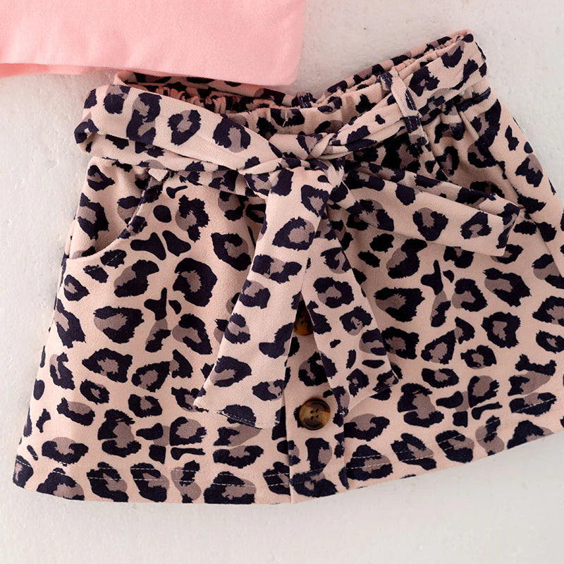 Leopard Here For The Pie Skirt Set