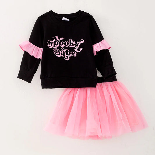 Spooky Babe Tutu Skirt Set