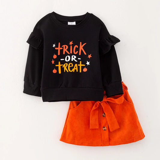 Trick or Treat Skirt Set