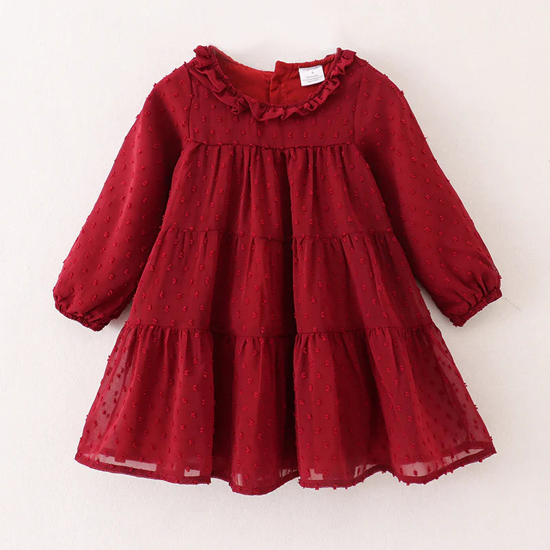 Swiss Dot Dress • Red