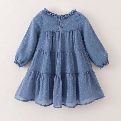 Swiss Dot Dress • Blue